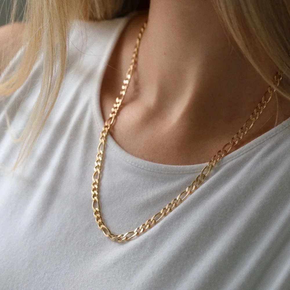 Chelsea Figaro Chain | 18k Gold Filled - Picture 1 of 8